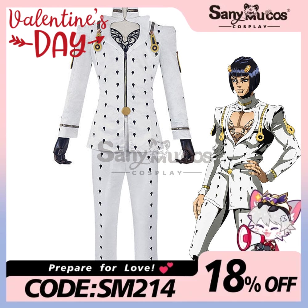 【In Stock】Anime Jojo’s Bizarre Adventure Cosplay Bruno Buccellati Costume Costumes