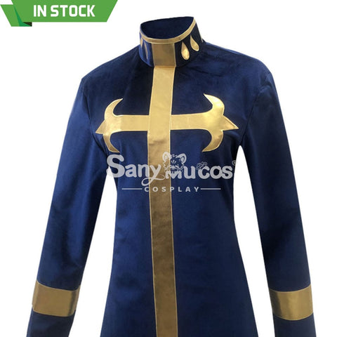 【In Stock】Anime Jojo’s Bizarre Adventure Cosplay Enrico Pucci Costume Costumes