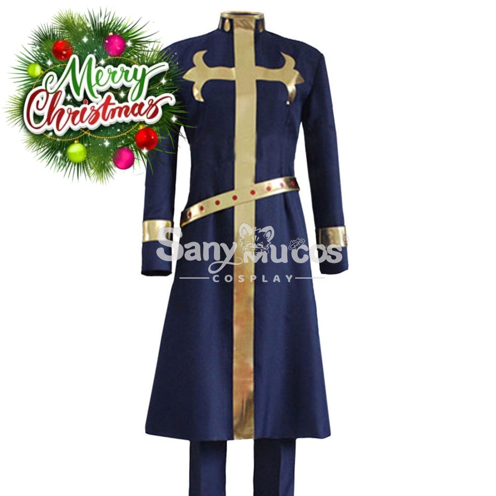 【In Stock】Anime Jojo’s Bizarre Adventure Cosplay Enrico Pucci Costume Costumes