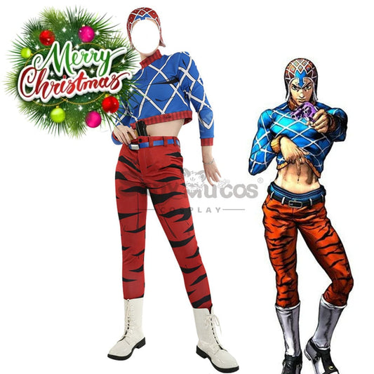 【In Stock】Anime Jojo’s Bizarre Adventure Cosplay Guīdo Misuta Costume Costumes 1000