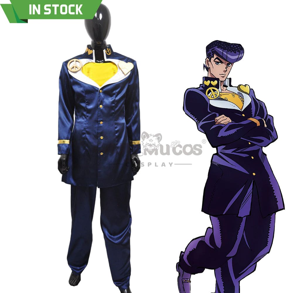 【In Stock】Anime Jojo’s Bizarre Adventure Cosplay Higashikata Josuke Costume Costumes