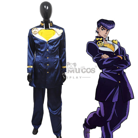 【In Stock】Anime Jojo’s Bizarre Adventure Cosplay Higashikata Josuke Costume Costumes
