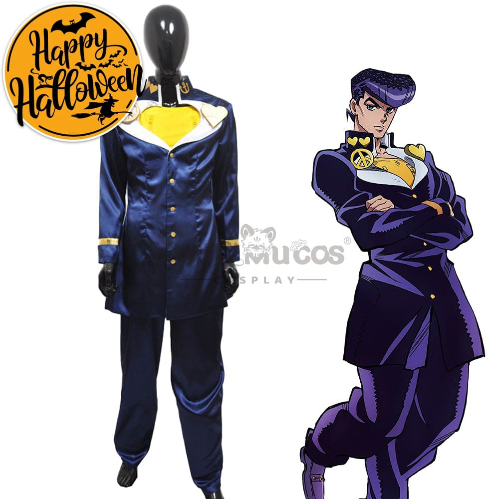 【In Stock】Anime Jojo’s Bizarre Adventure Cosplay Higashikata Josuke Costume Costumes