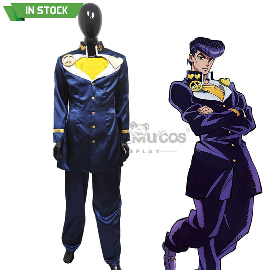 【In Stock】Anime Jojo’s Bizarre Adventure Cosplay Higashikata Josuke Costume Costumes 1000