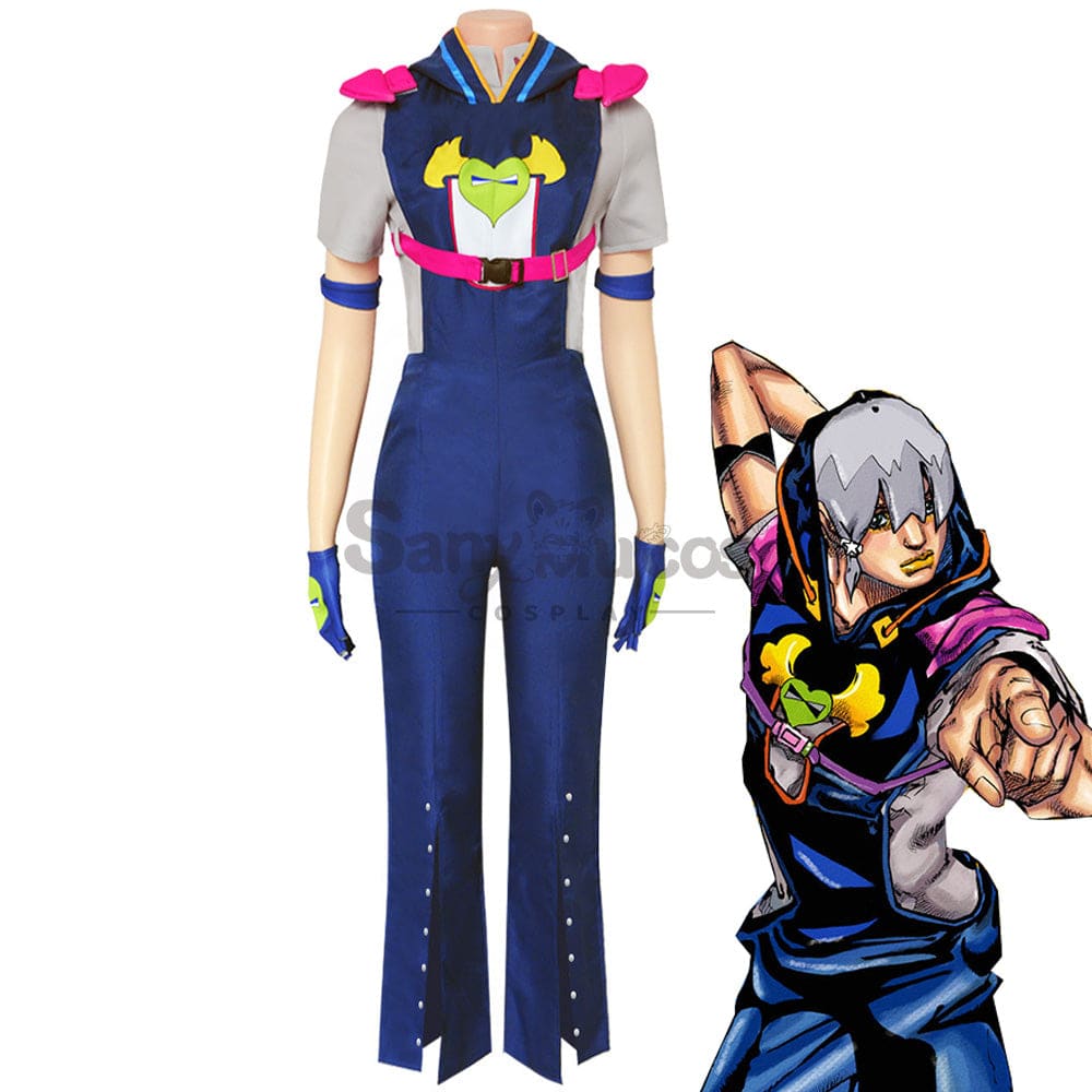 【In Stock】Anime Jojo’s Bizarre Adventure Cosplay Jodio Joestar Costume Costumes