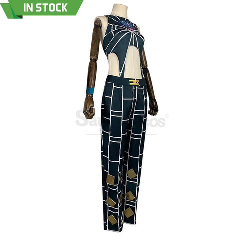 【In Stock】Anime Jojo’s Bizarre Adventure Cosplay Jolyne Cujoh Costume Costumes