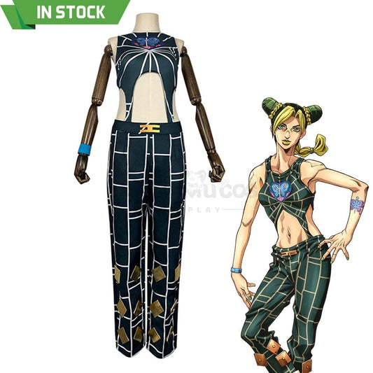 【In Stock】Anime Jojo’s Bizarre Adventure Cosplay Jolyne Cujoh Costume Costumes 1000