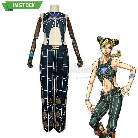 【In Stock】Anime Jojo’s Bizarre Adventure Cosplay Jolyne Cujoh Costume Costumes 1000