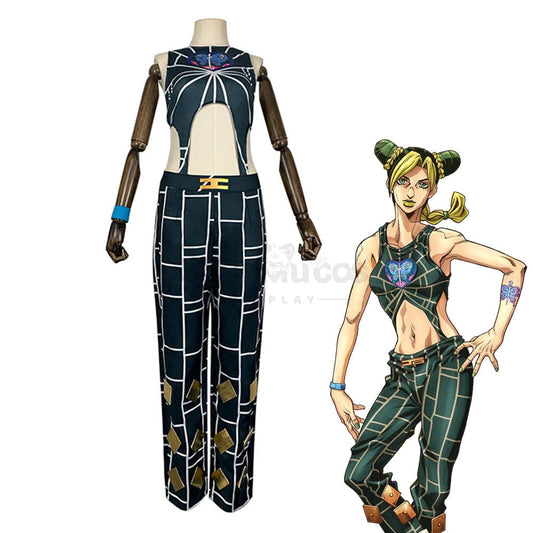 【In Stock】Anime Jojo’s Bizarre Adventure Cosplay Jolyne Cujoh Costume Costumes 1000