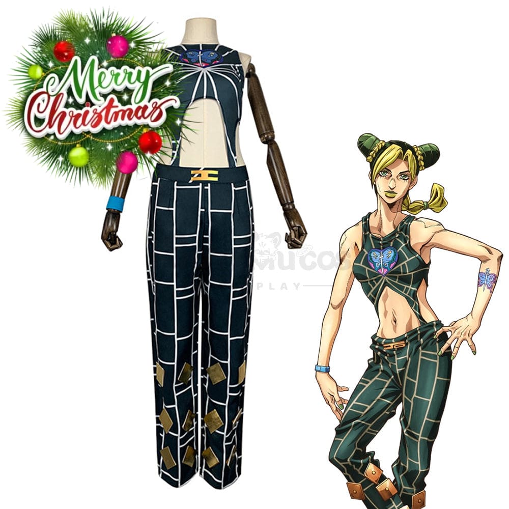 【In Stock】Anime Jojo’s Bizarre Adventure Cosplay Jolyne Cujoh Costume Costumes