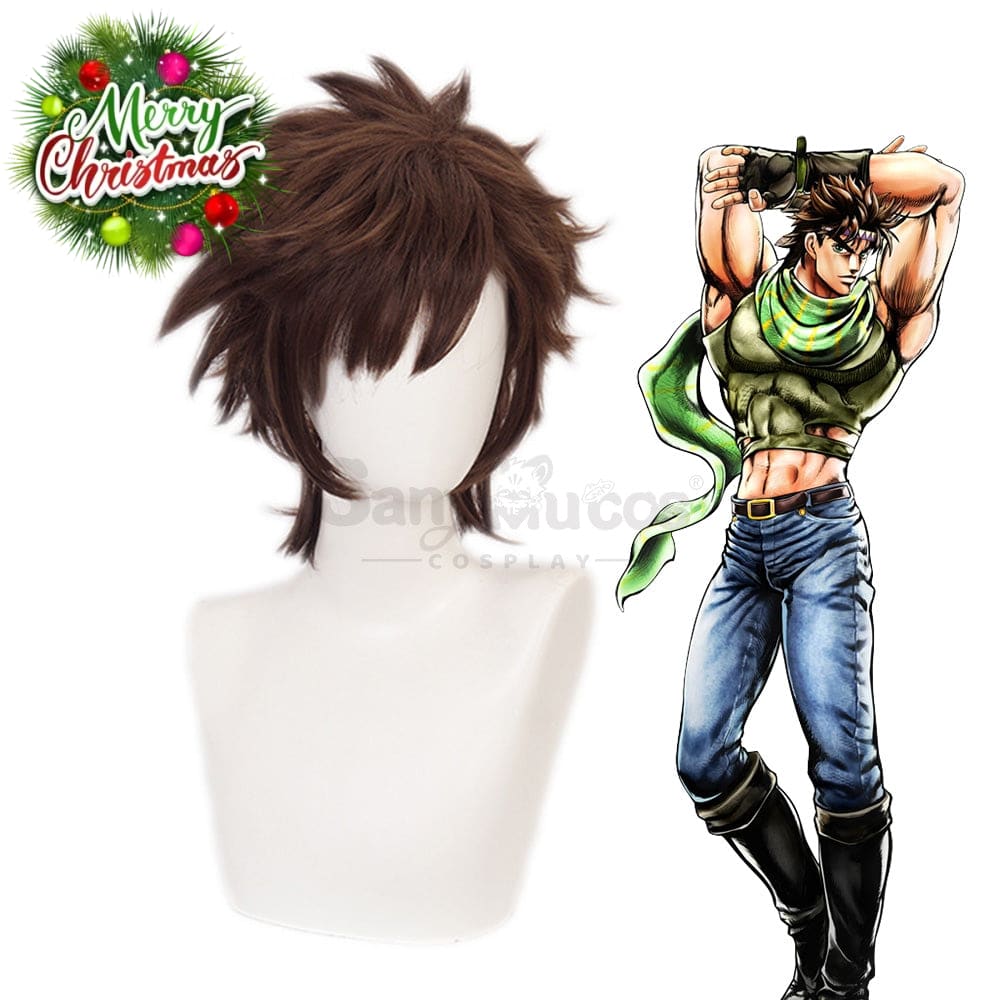 Anime Jojo’s Bizarre Adventure Cosplay Joseph Joestar Wig Wigs