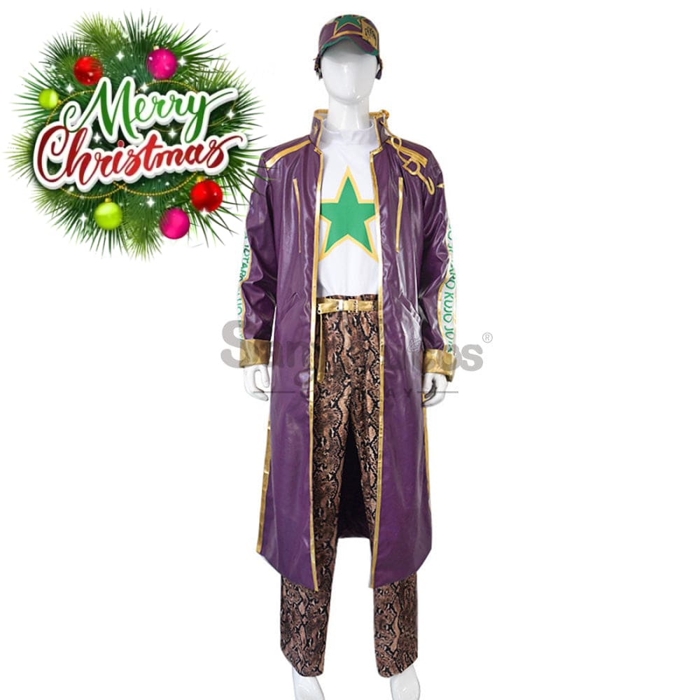 【In Stock】Anime Jojo’s Bizarre Adventure Cosplay Jotaro Kujo Costume Costumes