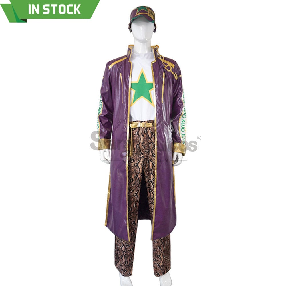 【In Stock】Anime Jojo’s Bizarre Adventure Cosplay Jotaro Kujo Costume Costumes