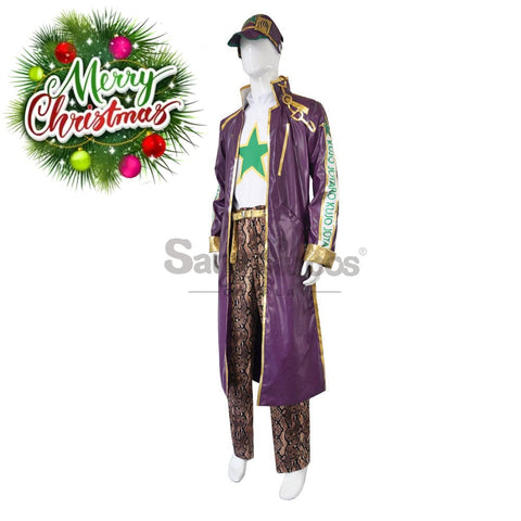 【In Stock】Anime Jojo’s Bizarre Adventure Cosplay Jotaro Kujo Costume Costumes