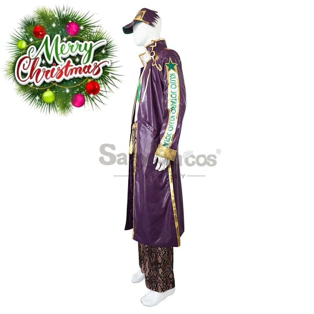 【In Stock】Anime Jojo’s Bizarre Adventure Cosplay Jotaro Kujo Costume Costumes