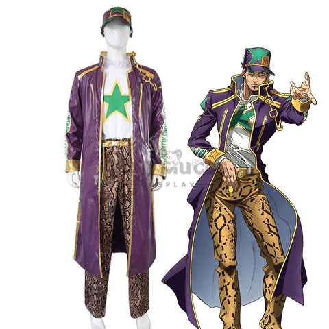 【In Stock】Anime Jojo’s Bizarre Adventure Cosplay Jotaro Kujo Costume Costumes
