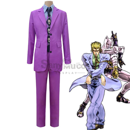 【In Stock】Anime Jojo’s Bizarre Adventure Cosplay Kira Yoshikage Costume Costumes 1000