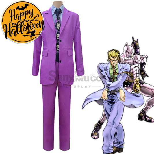 【In Stock】Anime Jojo’s Bizarre Adventure Cosplay Kira Yoshikage Costume Costumes 1000