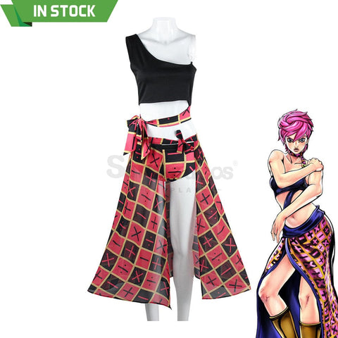 【In Stock】Anime Jojo’s Bizarre Adventure Cosplay Trish Una Swimsuit Costume Plus Size Costumes