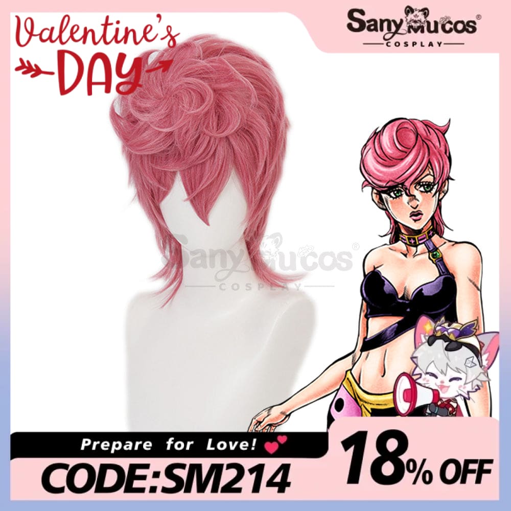 【In Stock】Anime Jojo’s Bizarre Adventure Cosplay Trish Una Wig Wigs