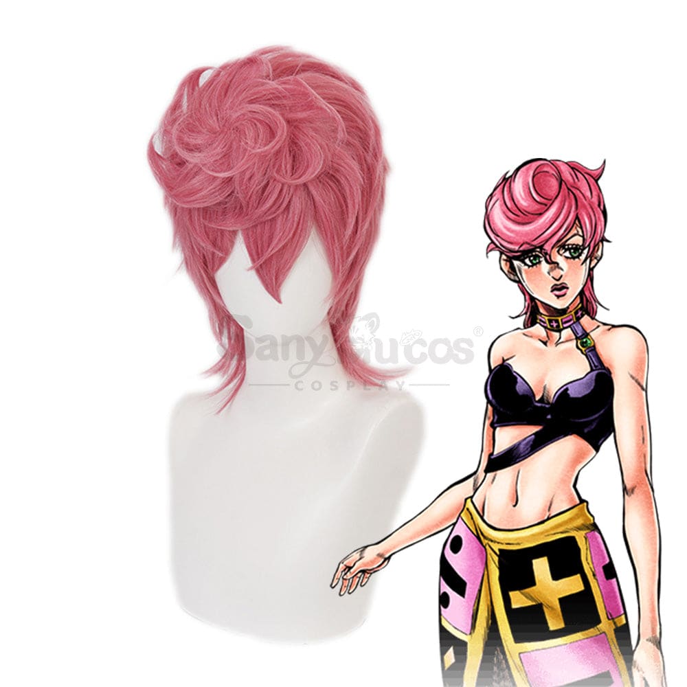 【In Stock】Anime Jojo’s Bizarre Adventure Cosplay Trish Una Wig Wigs