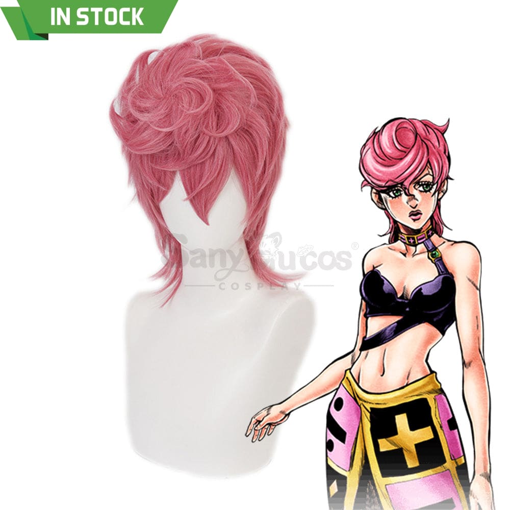 【In Stock】Anime Jojo’s Bizarre Adventure Cosplay Trish Una Wig Wigs