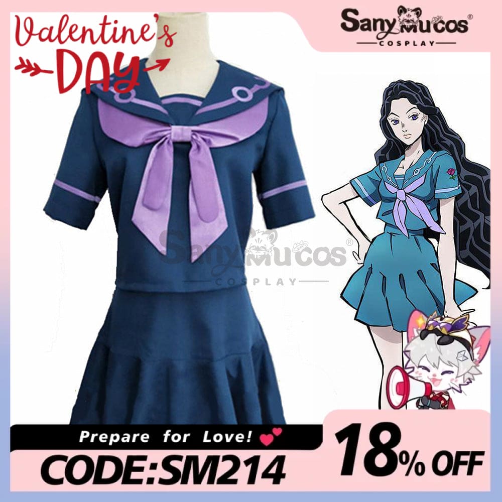 【In Stock】Anime Jojo’s Bizarre Adventure Cosplay Yukako Costume Costumes