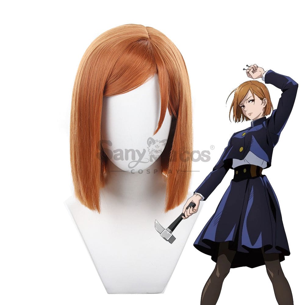 Anime Jujutsu Kaisen Cosplay Kugisaki Nobara Wig Wigs