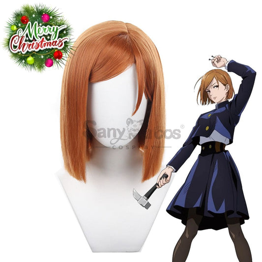 Anime Jujutsu Kaisen Cosplay Kugisaki Nobara Wig Wigs 1000