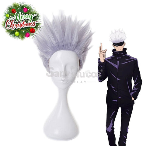【In Stock】Anime Jujutsu Kaisen Cosplay Satoru Gojo Quiff Wig Wigs