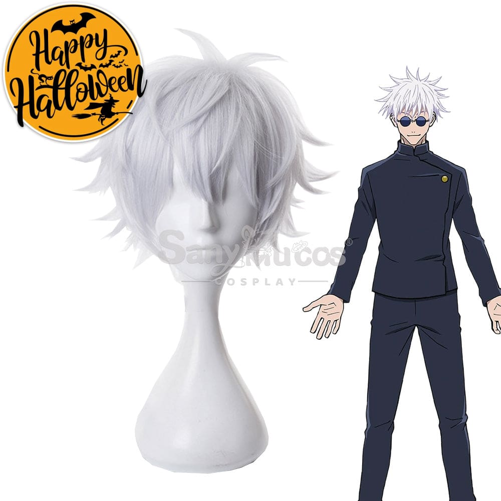【In Stock】Anime Jujutsu Kaisen Cosplay Satoru Gojo Wig Wigs
