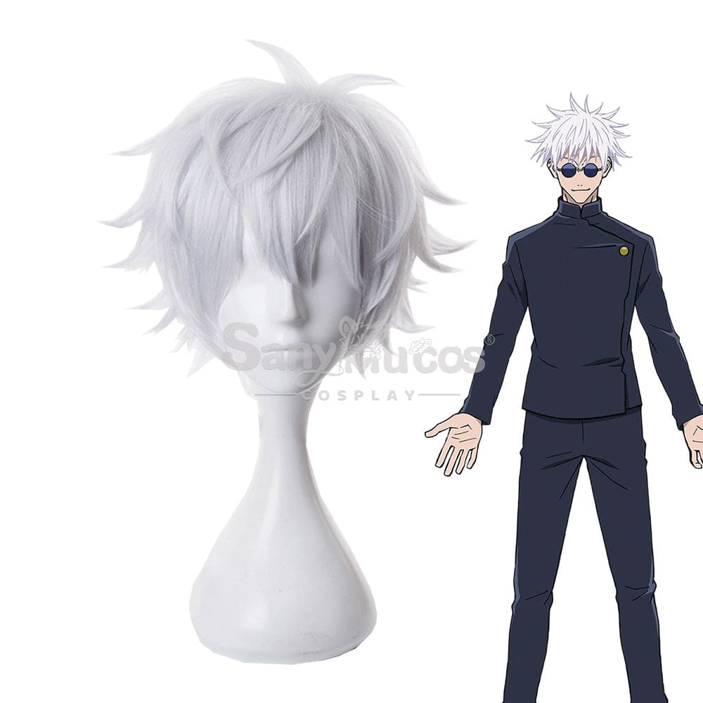 【In Stock】Anime Jujutsu Kaisen Cosplay Satoru Gojo Wig Wigs