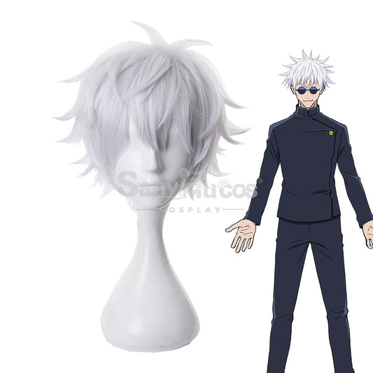 【In Stock】Anime Jujutsu Kaisen Cosplay Satoru Gojo Wig Wigs 1000
