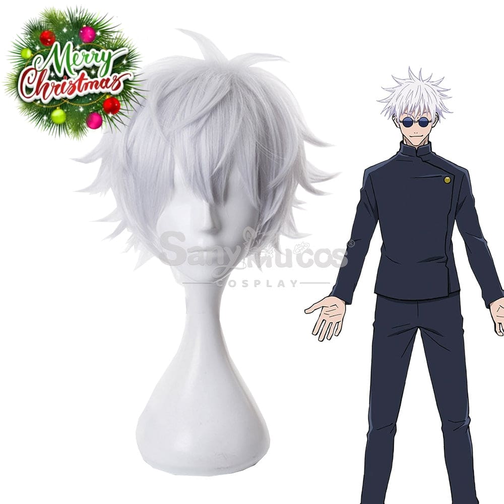 【In Stock】Anime Jujutsu Kaisen Cosplay Satoru Gojo Wig Wigs