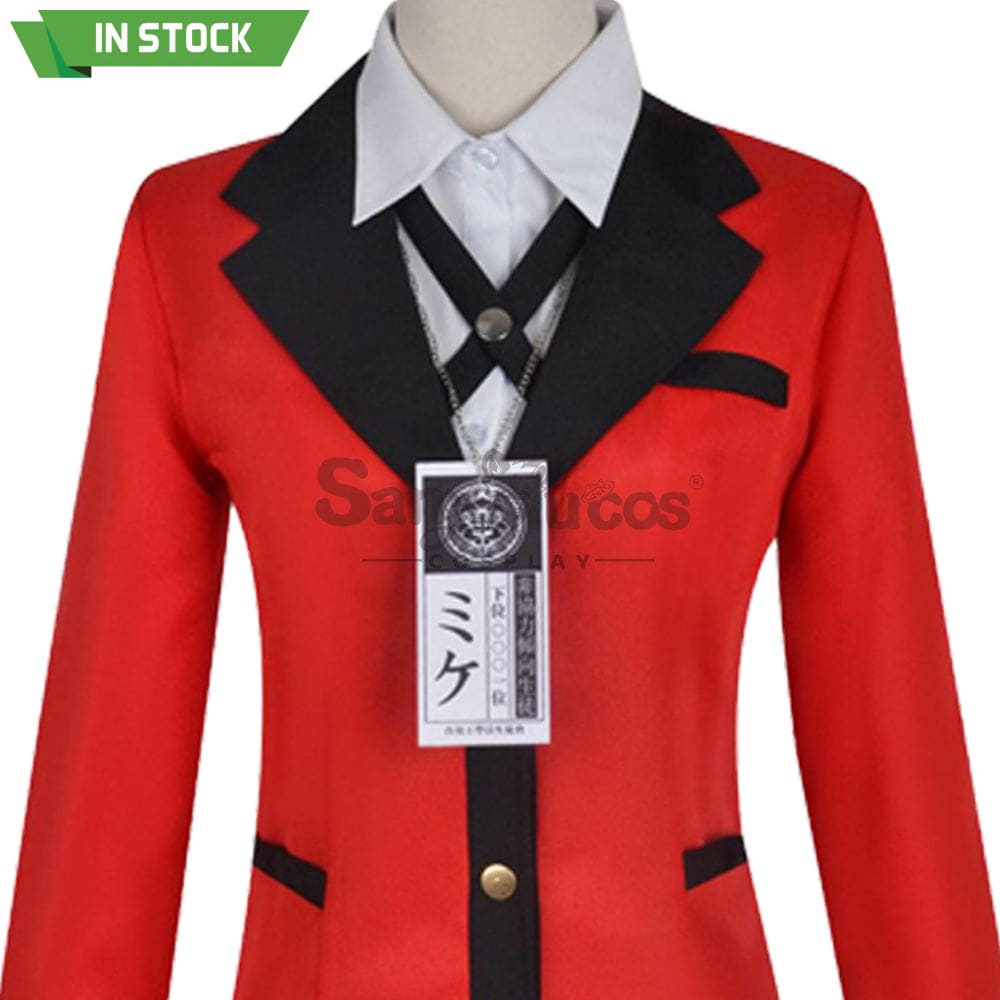 【In Stock】Anime Kakegurui Cosplay Jabami Yumeko Costume Plus Size Costumes