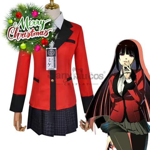 【In Stock】Anime Kakegurui Cosplay Jabami Yumeko Costume Plus Size Costumes