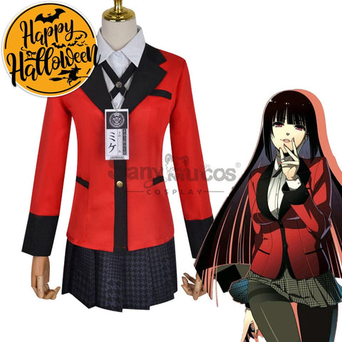 【In Stock】Anime Kakegurui Cosplay Jabami Yumeko Costume Plus Size Costumes