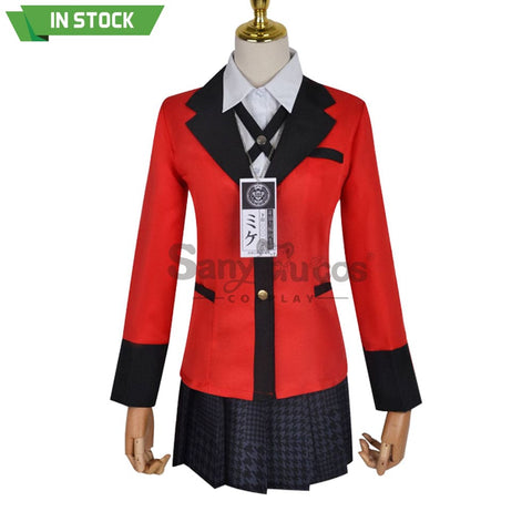 【In Stock】Anime Kakegurui Cosplay Jabami Yumeko Costume Plus Size Costumes