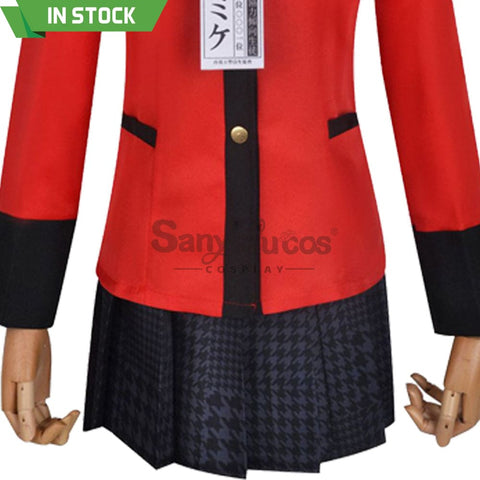 【In Stock】Anime Kakegurui Cosplay Jabami Yumeko Costume Plus Size Costumes