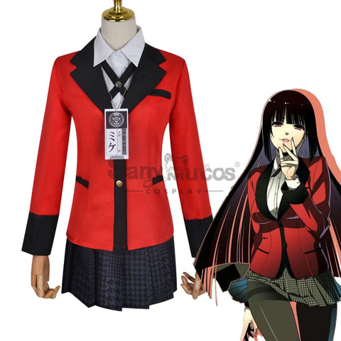 【In Stock】Anime Kakegurui Cosplay Jabami Yumeko Costume Plus Size Costumes