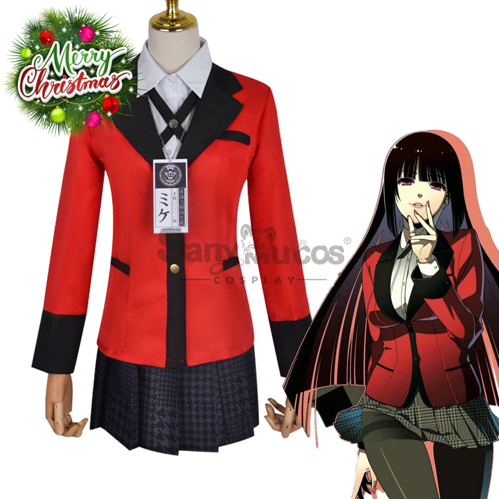 【In Stock】Anime Kakegurui Cosplay Jabami Yumeko Costume Plus Size Costumes
