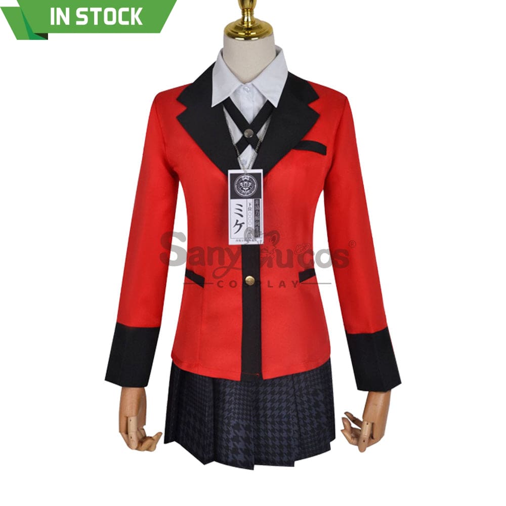 【In Stock】Anime Kakegurui Cosplay Jabami Yumeko Costume Plus Size Costumes