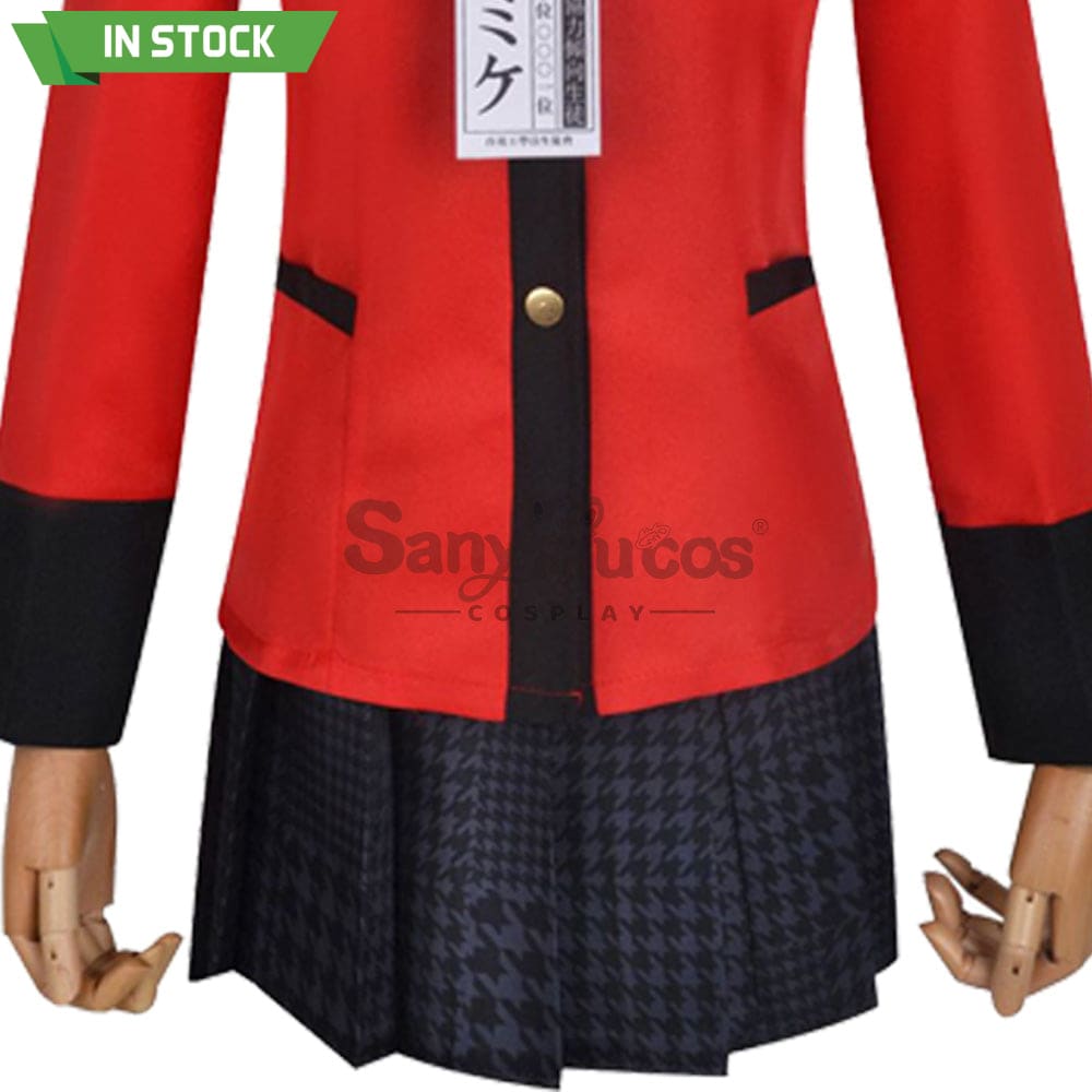 【In Stock】Anime Kakegurui Cosplay Jabami Yumeko Costume Plus Size Costumes