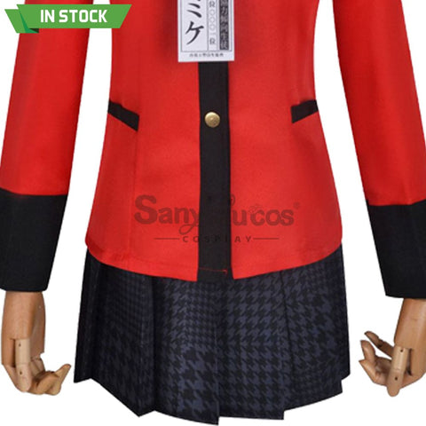 【In Stock】Anime Kakegurui Cosplay Jabami Yumeko Costume Plus Size Costumes