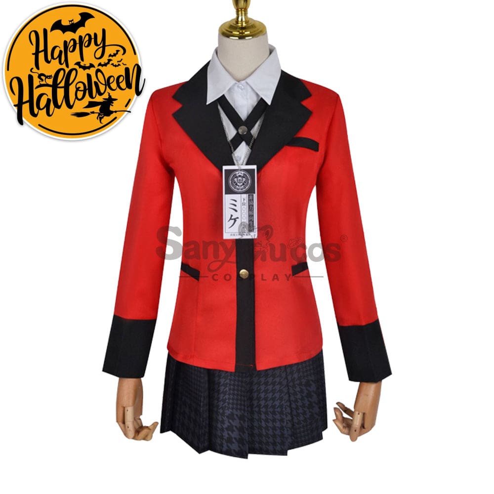 【In Stock】Anime Kakegurui Cosplay Jabami Yumeko Costume Plus Size Costumes