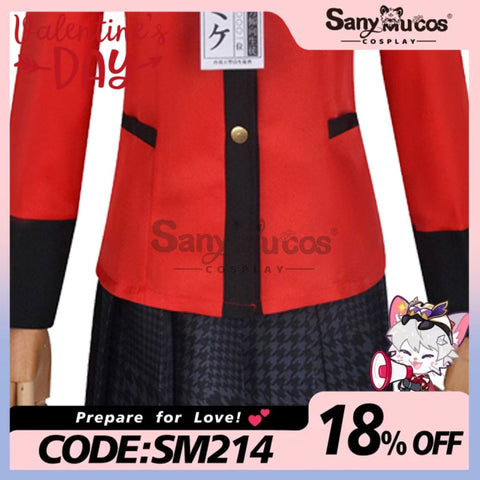 【In Stock】Anime Kakegurui Cosplay Jabami Yumeko Costume Plus Size Costumes