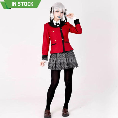 【In Stock】Anime Kakegurui Cosplay Kirari Momobami Cosplay Costume Premium Edition Cosplay Costumes