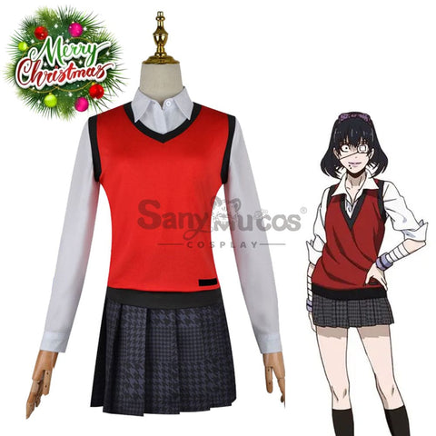 【In Stock】Anime Kakegurui Cosplay Midari Ikishima Costume Plus Size Costumes