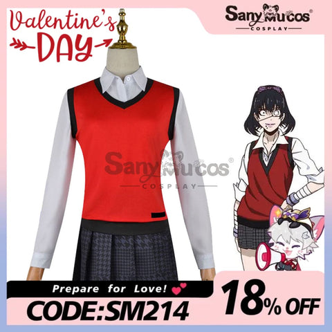 【In Stock】Anime Kakegurui Cosplay Midari Ikishima Costume Plus Size Costumes