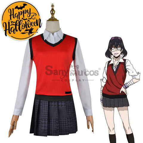 【In Stock】Anime Kakegurui Cosplay Midari Ikishima Costume Plus Size Costumes
